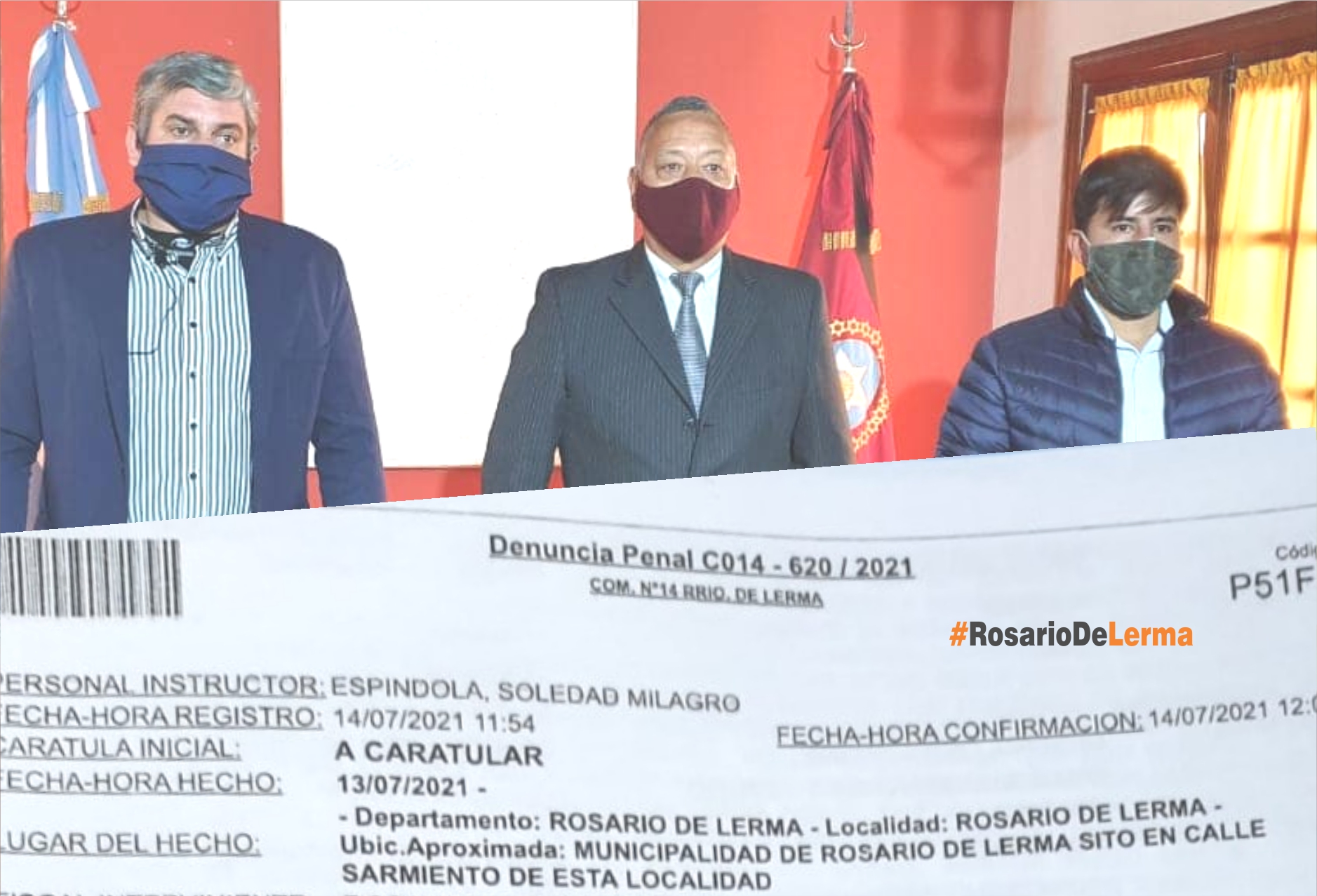 Denuncian Penalmente a funcionarios y candidatos del intendente Enrique Martínez.