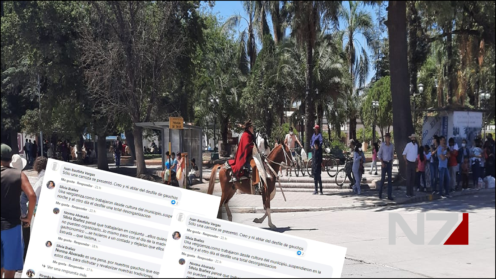 Malestar y Enojo con funcionarios municipales por el triste desfile gaucho